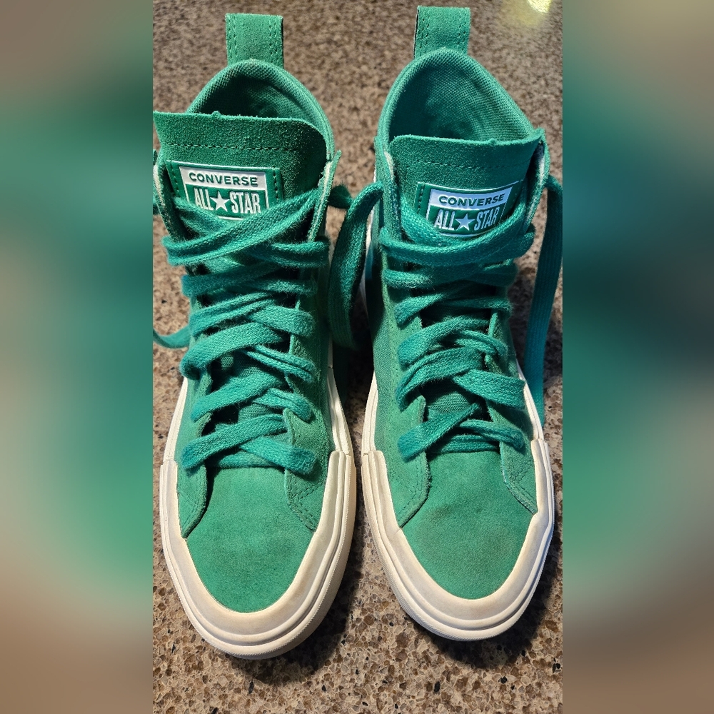 Converse All Star High-Top Sneakers in Green